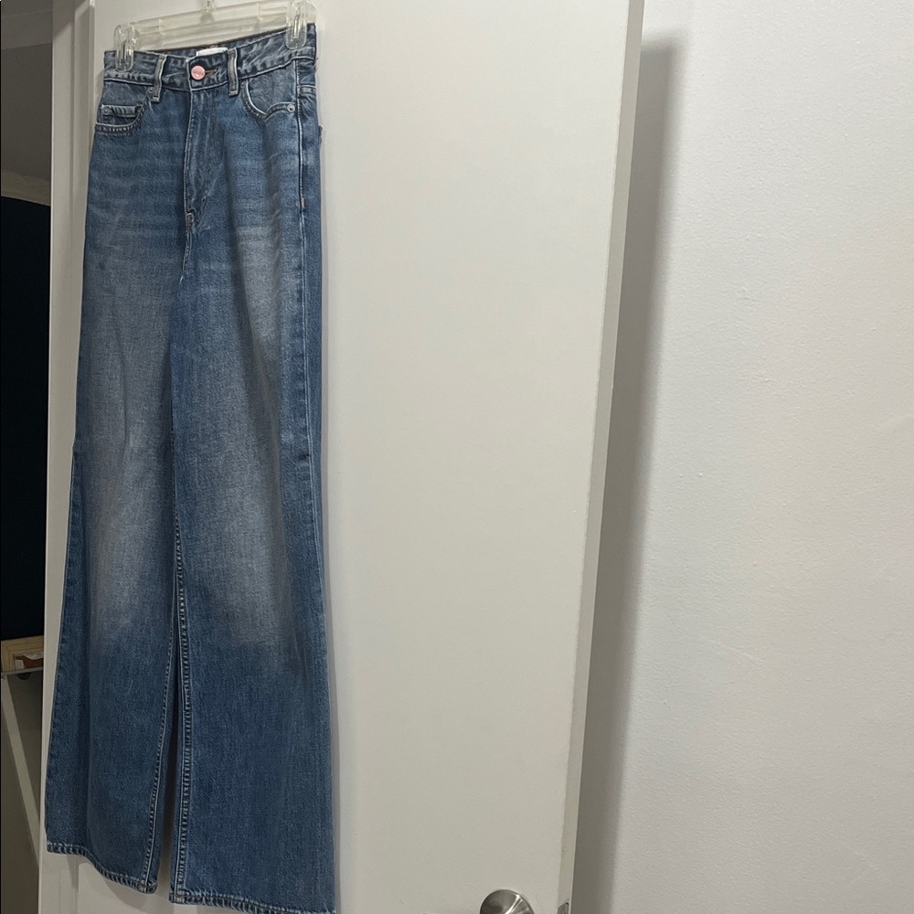 GIANNI Classic Blue Wide-Leg Jeans